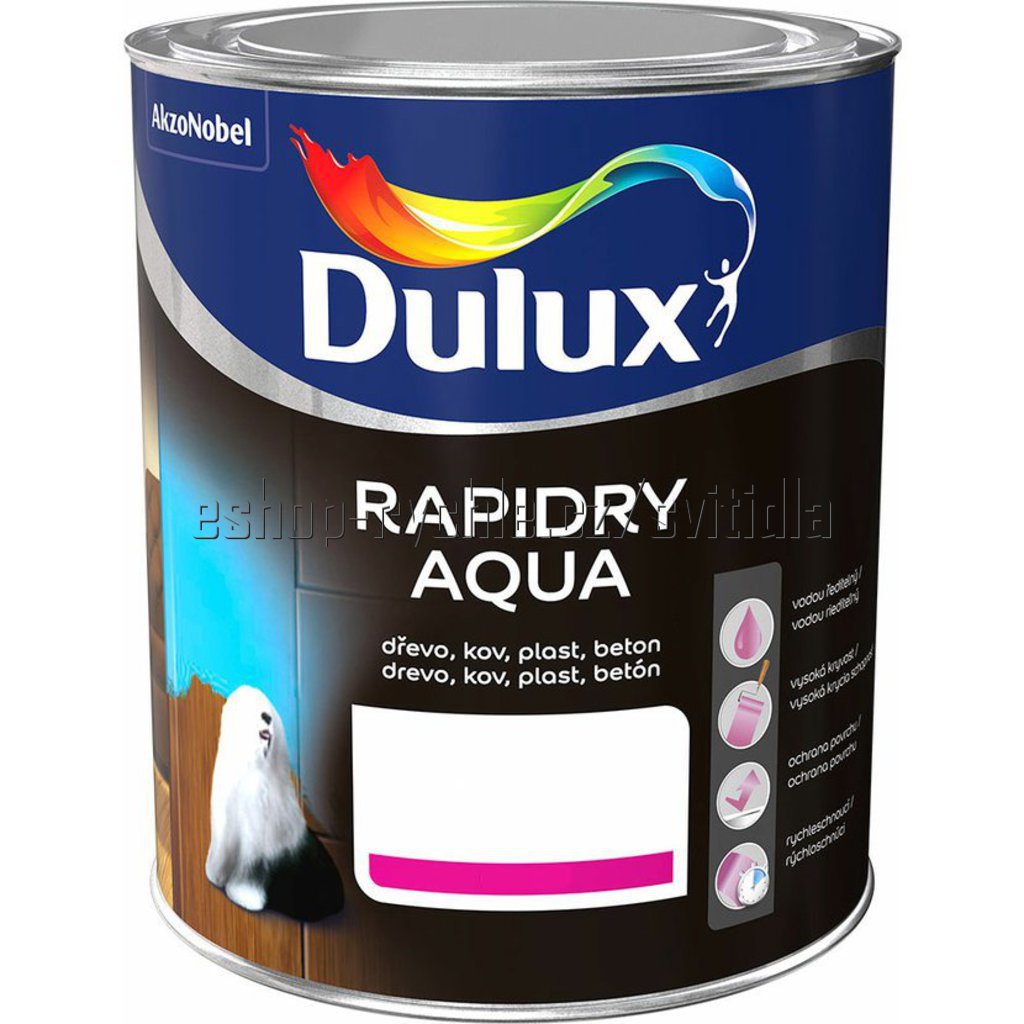 dulux rapidry aqua/oranžová 0,75L