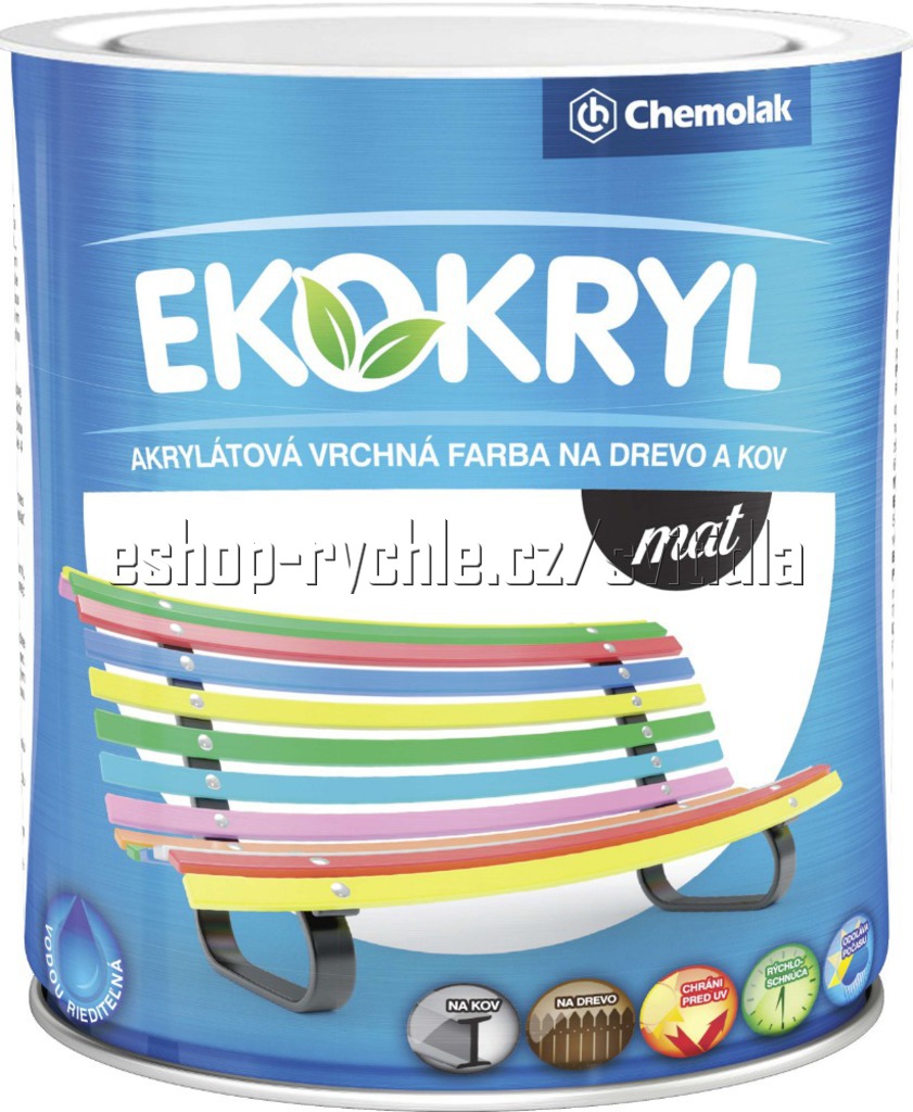 ekokryl mat/0,6l hnědá kávová