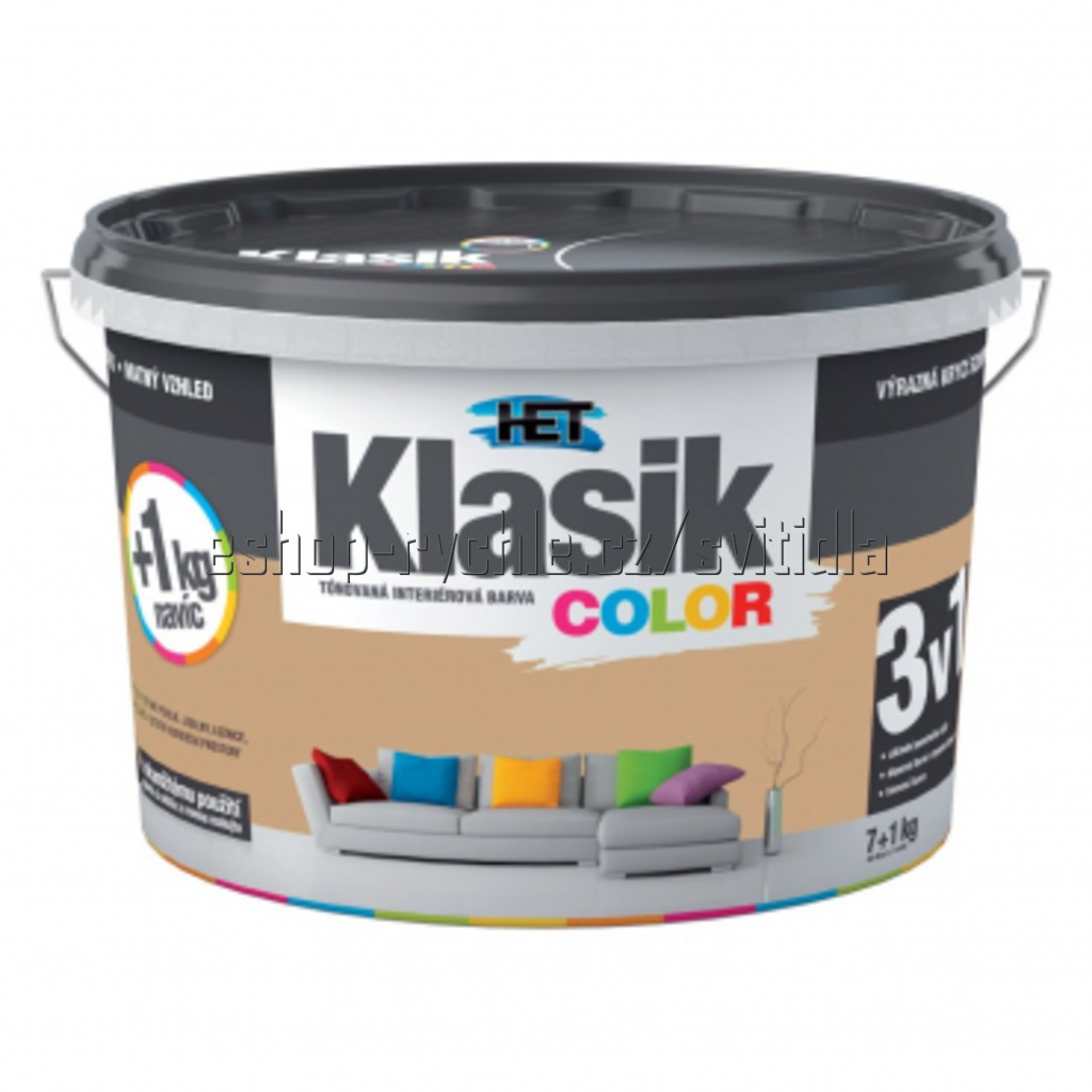 HET Klasik color světle hnědý 0267 7+1kg
