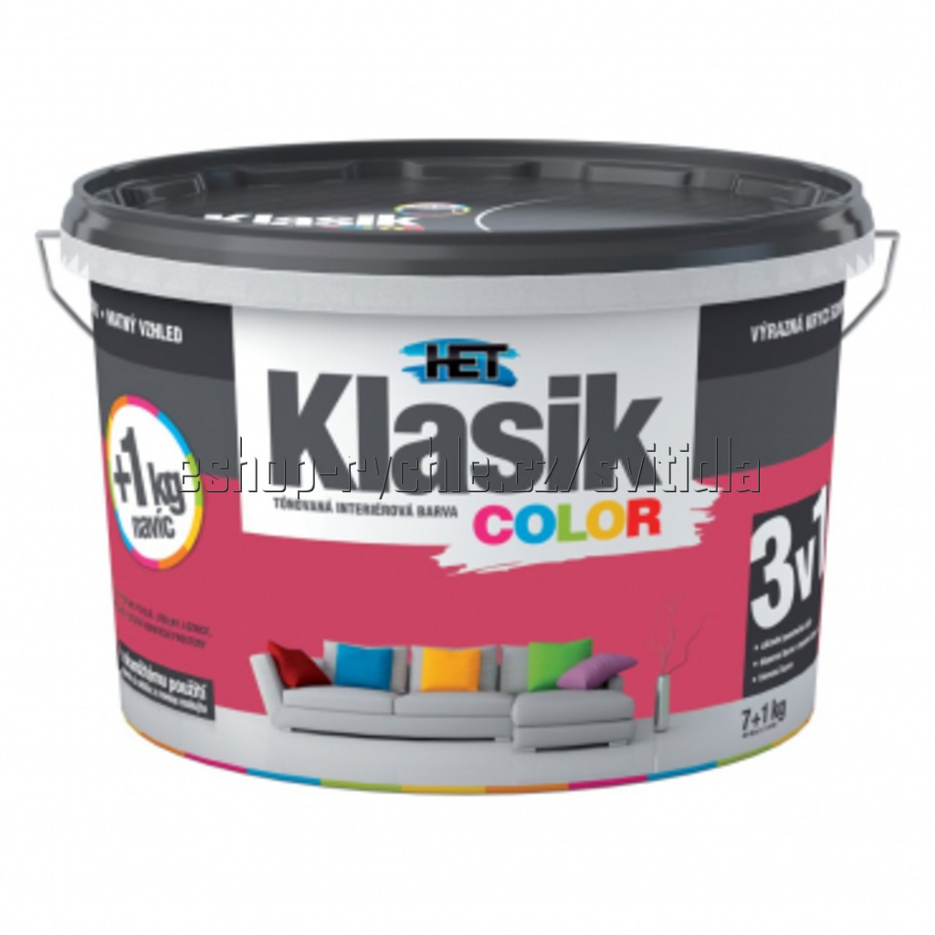 HET Klasik color vínový 0897 7+1kg