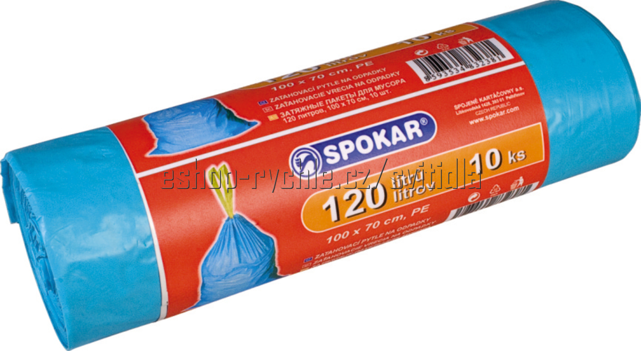 sáčky na odpad zatah.120l/10ks