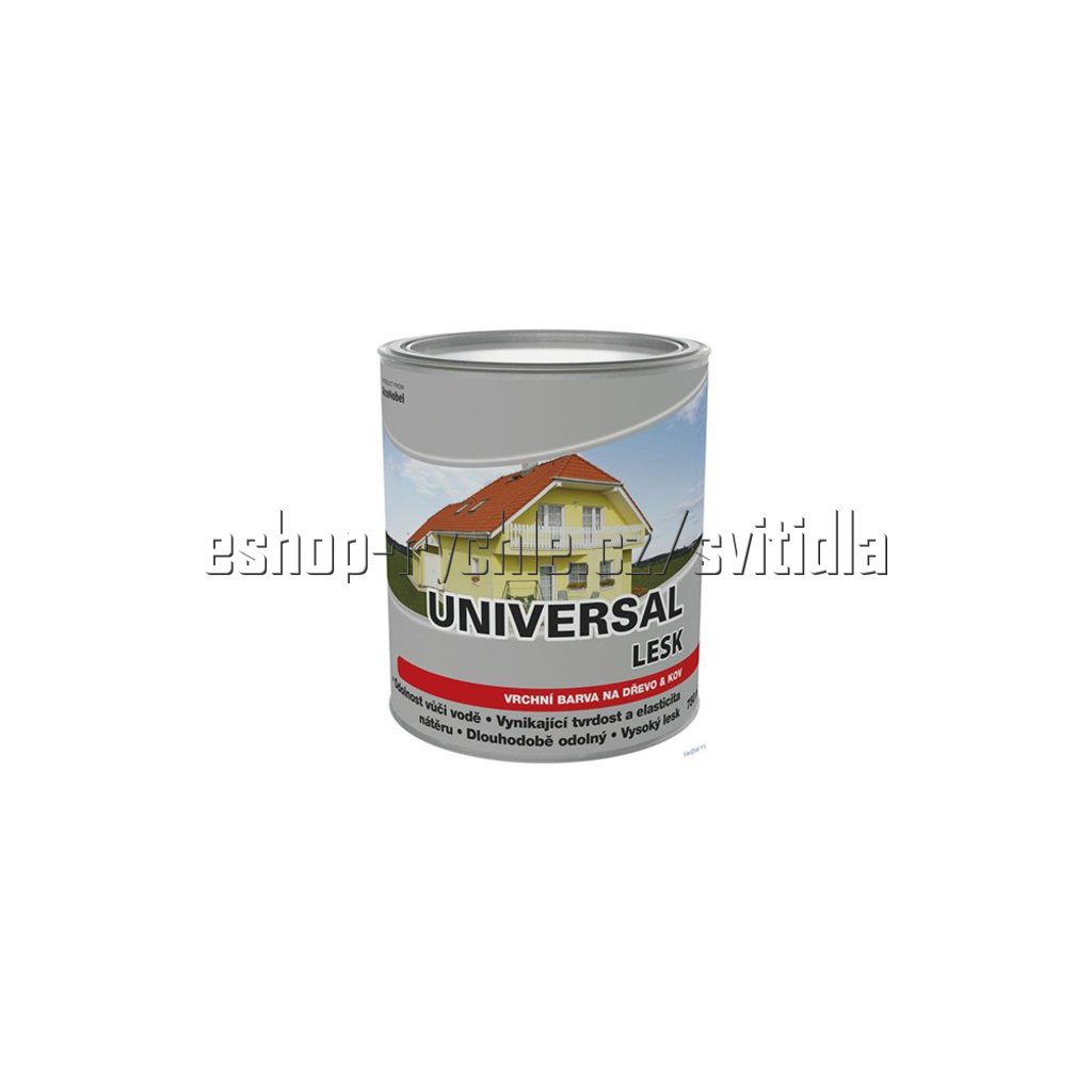 DULUX universal lesk šeď střední 0,75l